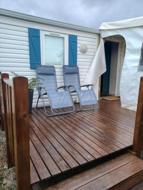 Mobil home avec terrasse couverte Les Phoques